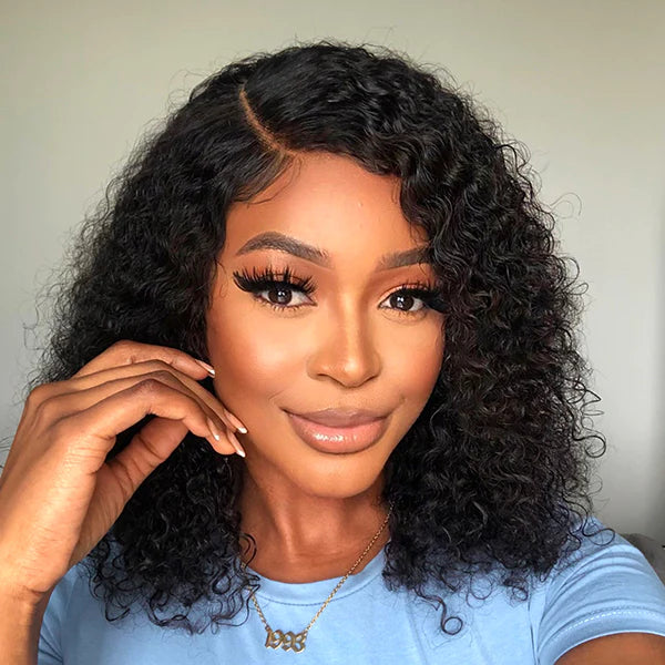 Lace front bob curly