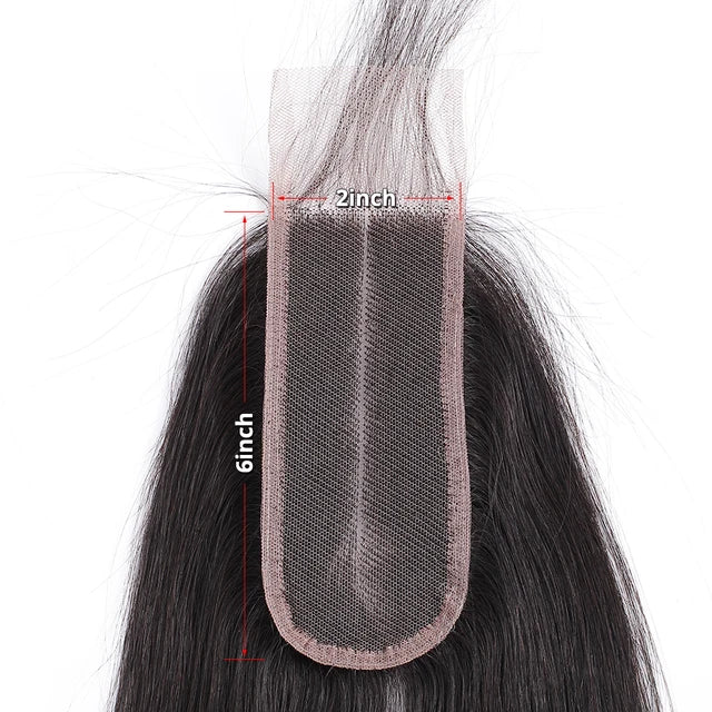 New  2x6 Straight Invisible HD Lace Closure