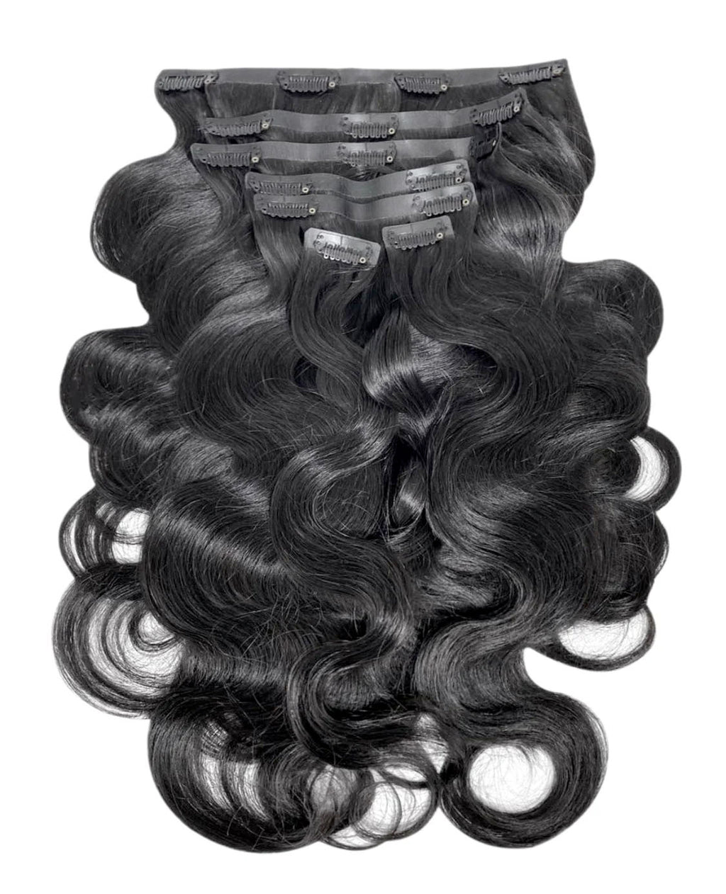 Seamless Body Wave Clip In Hair Extensions